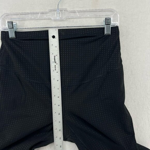 Old Navy Maternity Leggings Womens Sz S Black Polka Dot Highrise Pull On Cropped - Picture 4 of 12